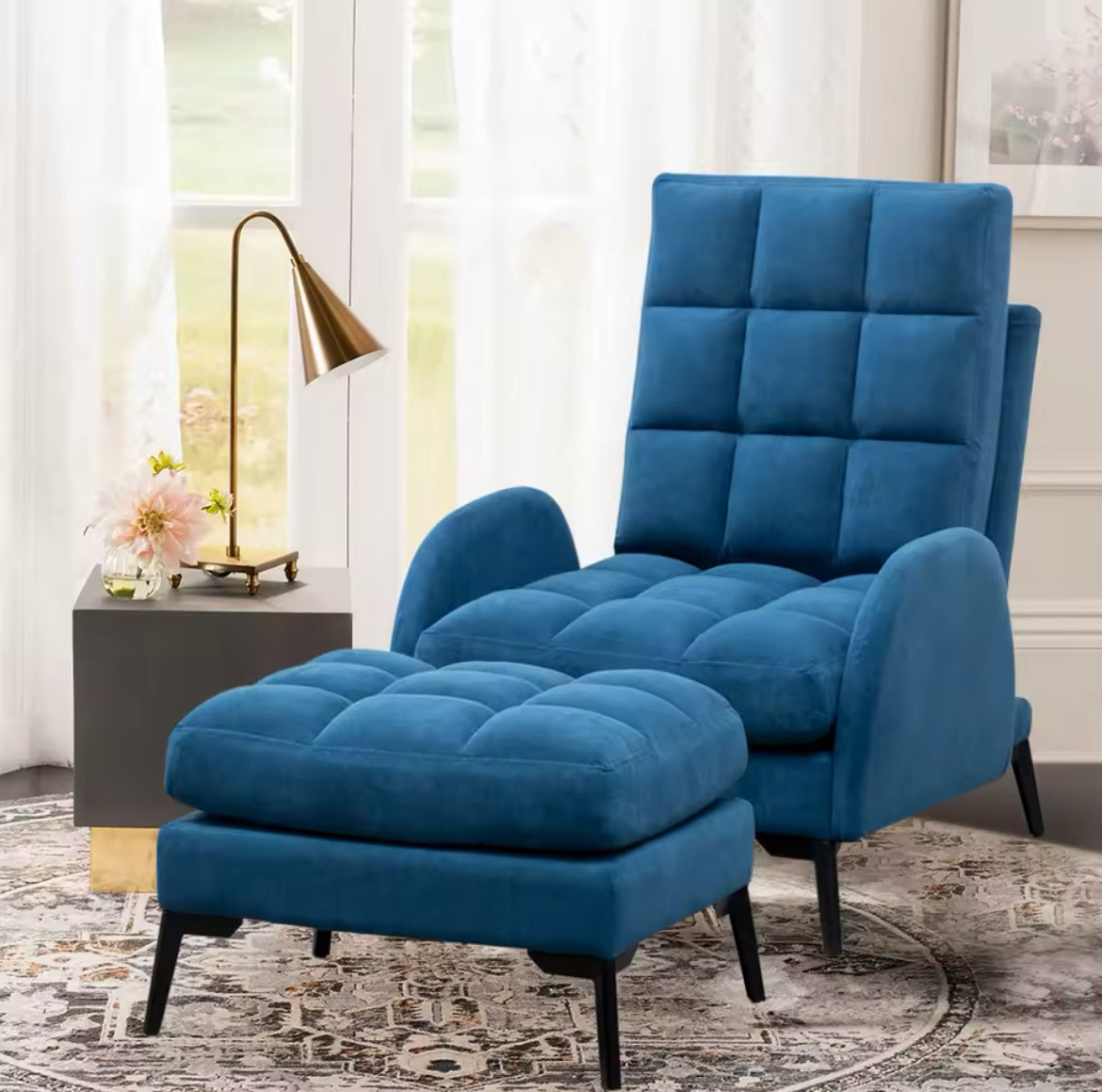 Frosted Bleu Recliner