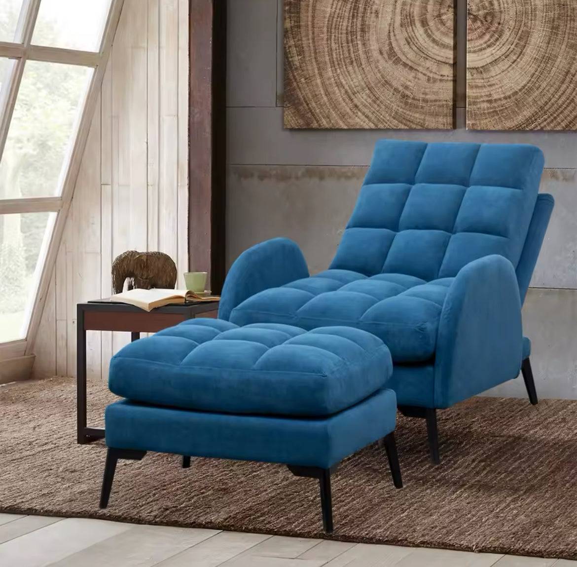 Frosted Bleu Recliner