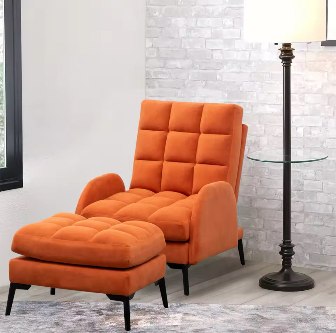 Frosted Saffron Recliner